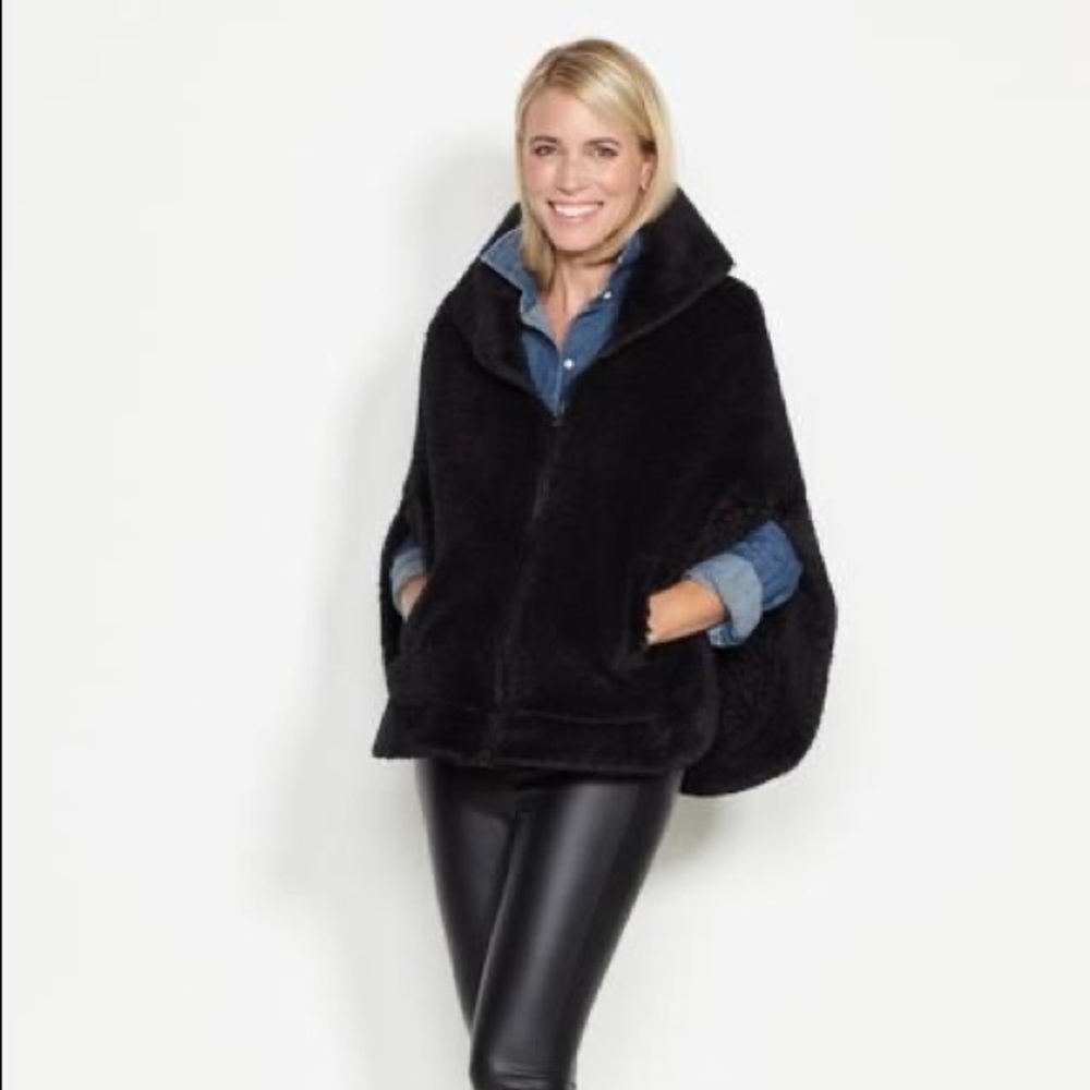 Dudley Stephens ashford poncho brushed fleece